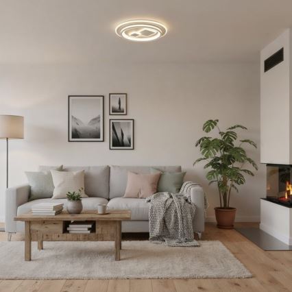 ITALUX - Plafonnier LED dimmable PARCO LED/55W/230V 3000-6500K Ø 50 cm blanc + télécommande
