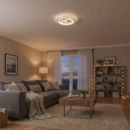 ITALUX - Plafonnier LED dimmable PARCO LED/55W/230V 3000-6500K Ø 50 cm blanc + télécommande