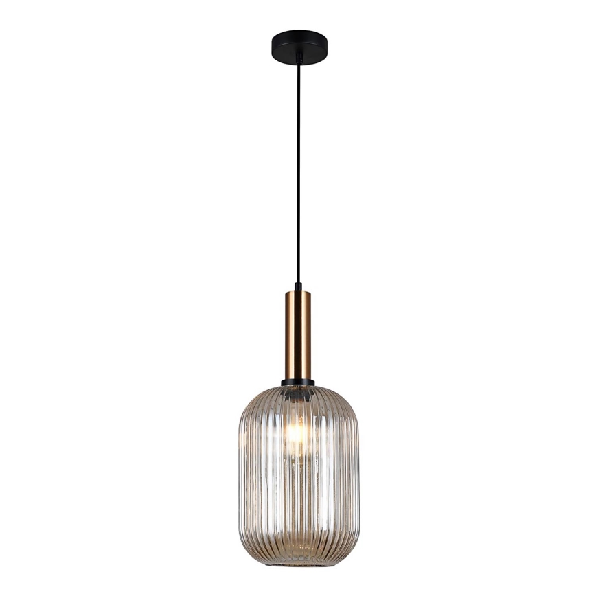 ITALUX - Hanglamp aan een koord ANTIOLA 1xE27/40W/230V diameter 20 cm brons