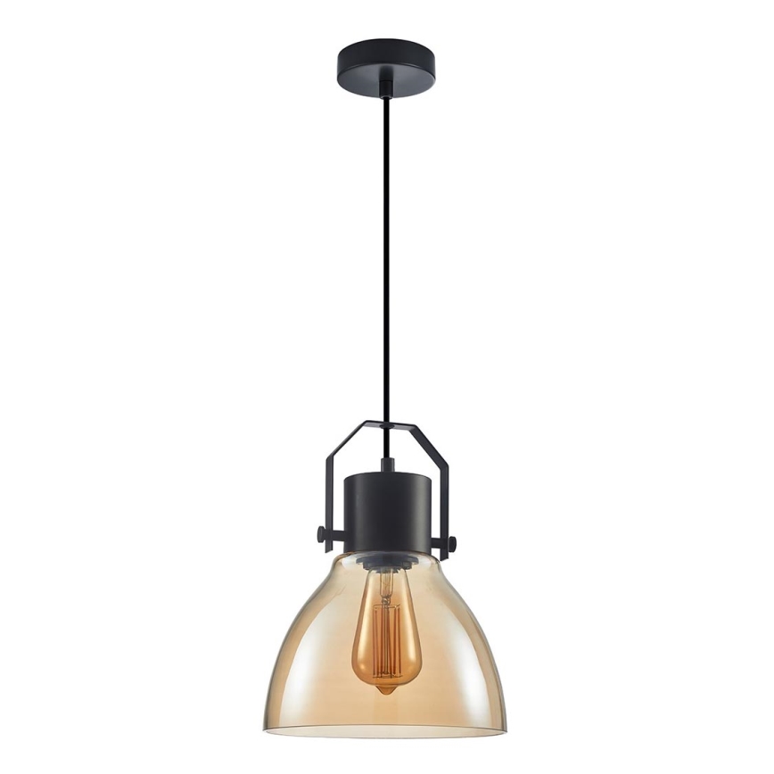 ITALUX - Hanglamp aan een koord DARLENA 1xE27/40W/230V zwart/bruin