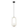ITALUX - Hanglamp aan een koord LUPUS 1xG9/25W/230V zwart/goud
