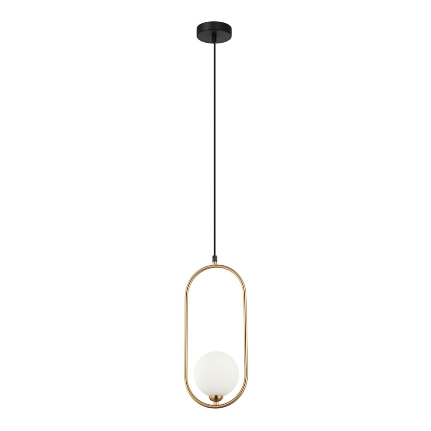 ITALUX - Hanglamp aan een koord LUPUS 1xG9/25W/230V zwart/goud