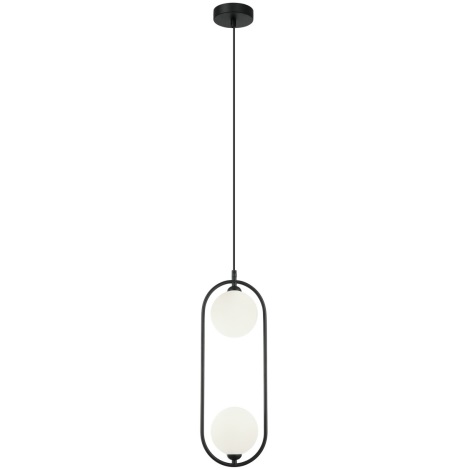 ITALUX - Hanglamp aan een koord LUPUS 2xG9/25W/230V zwart