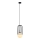 ITALUX - Hanglamp aan een koord MATTY 1xE27/40W/230V diameter 15 cm zwart