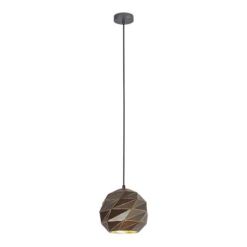 ITALUX - Hanglamp aan een koord PALERMO 1xE27/40W/230V diameter 23 cm antraciet