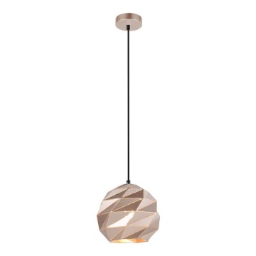 ITALUX - Hanglamp aan een koord PALERMO 1xE27/40W/230V diameter 23 cm Roségoud