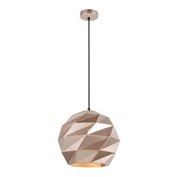 ITALUX - Hanglamp aan een koord PALERMO 1xE27/40W/230V diameter 32 cm Roségoud