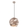 ITALUX - Hanglamp aan een koord PALERMO 1xE27/40W/230V diameter 32 cm Roségoud