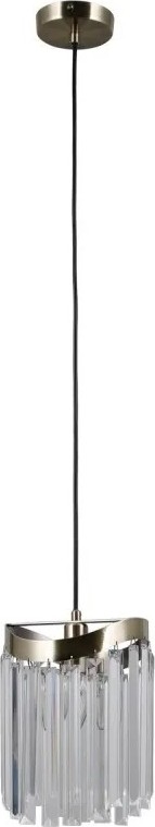 ITALUX - Hanglamp aan een koord SABRIGA 1xE14/40W/230V mat chroom