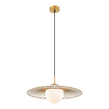 ITALUX - Hanglamp aan een koord SALLY 1xE27/40W/230V goud