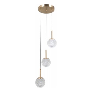 ITALUX - Hanglamp aan kabel PADRI 3xG9/5W/230V goudkleurig