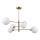 ITALUX - Hanglamp aan stang EVORA 6xG9/5W/230V messing