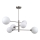 ITALUX - Hanglamp aan stang EVORA 6xG9/5W/230V nikkel