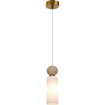 ITALUX - Hanglamp met kabel SANTOS 1xG9/40W/230V goudkleurig