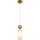 ITALUX - Hanglamp met kabel SANTOS 1xG9/40W/230V goudkleurig