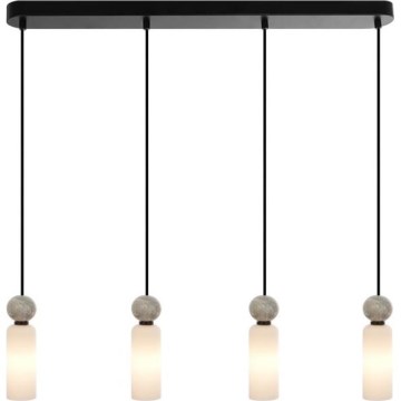 ITALUX - Hanglamp met kabel SANTOS 4xG9/40W/230V zwart