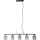 ITALUX - Hanglamp met kabel SIMONA 5xE14/40W/230V zwart/goud