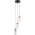 ITALUX - Hanglamp met snoer TARASO 3xE14/40W/230V zwart/goud