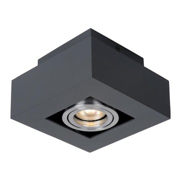 ITALUX IT8002S1-BK/AL - Plafondlamp CASEMIRO 1xGU10/50W/230V