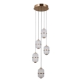 ITALUX - LED-hanglamp aan kabel ALANI 5xLED/5,6W/230V 3000K goudkleurig