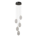 ITALUX - LED-hanglamp aan kabel ALANI 5xLED/5,6W/230V 3000K zwart/goud