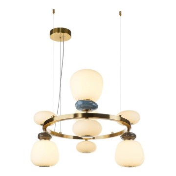 ITALUX - LED-hanglamp aan kabel EVANS LED/33W/230V 3000K goud/blauw/bruin
