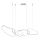ITALUX - LED-hanglamp aan kabel FONTE LED/60W/230V 3000/4000/6000K wit