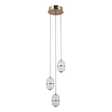 ITALUX - LED-hanglamp ALANI 3xLED/5W/230V 3000K goudkleurig