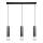 ITALUX - MACERA hanglamp met kabel 3xE27/40W/230V zwart