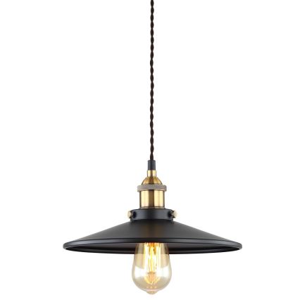 ITALUX - Suspension filaire VERDA 1xE27/40W/230V d. 26 cm noir