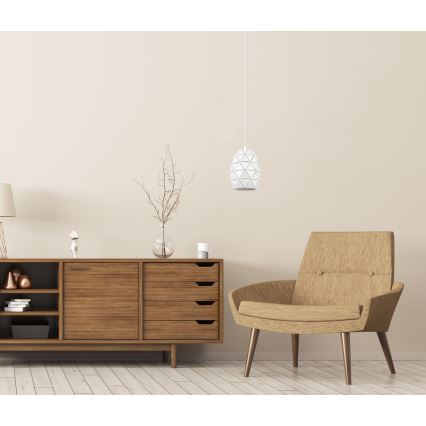 ITALUX - Hanglamp aan een koord HARLEY 1xE27/40W/230V wit