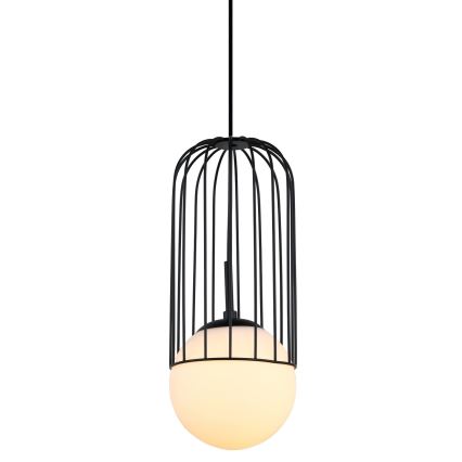 ITALUX - Hanglamp aan een koord MATTY 1xE27/40W/230V diameter 15 cm zwart