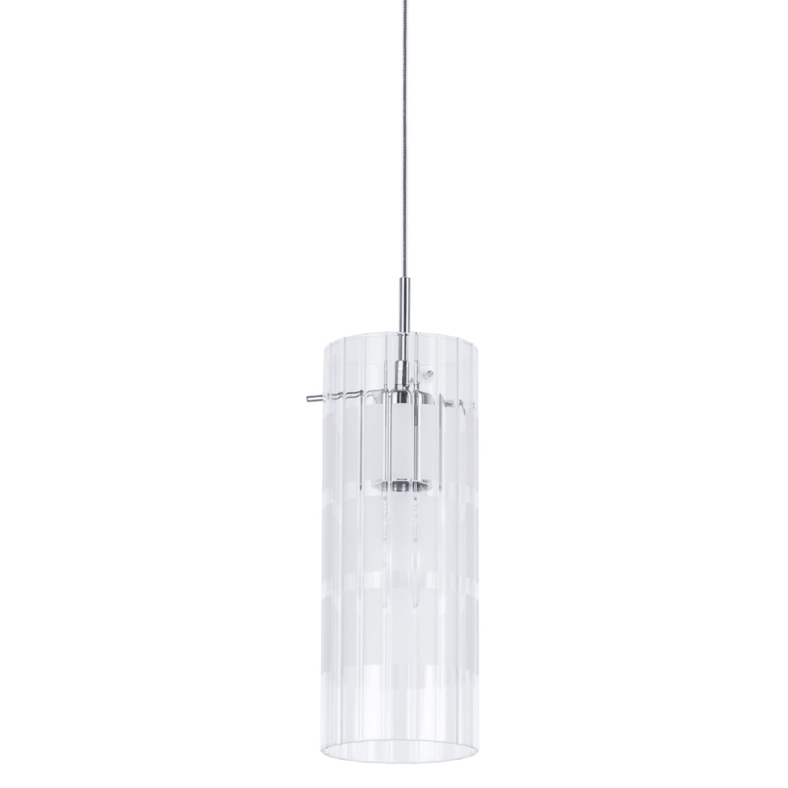 ITALUX - Suspension filaire MAX 1xE27/60W/230V chrome brillant/transparent