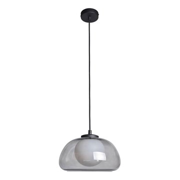 ITALUX - Pendellamp aan kabel AINALE 1xG9/7W/230V zwart/rookzwart