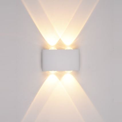 ITALUX - LED Wandlamp voor buiten GILBERTO 2xLED/2W/230V 3000K IP54