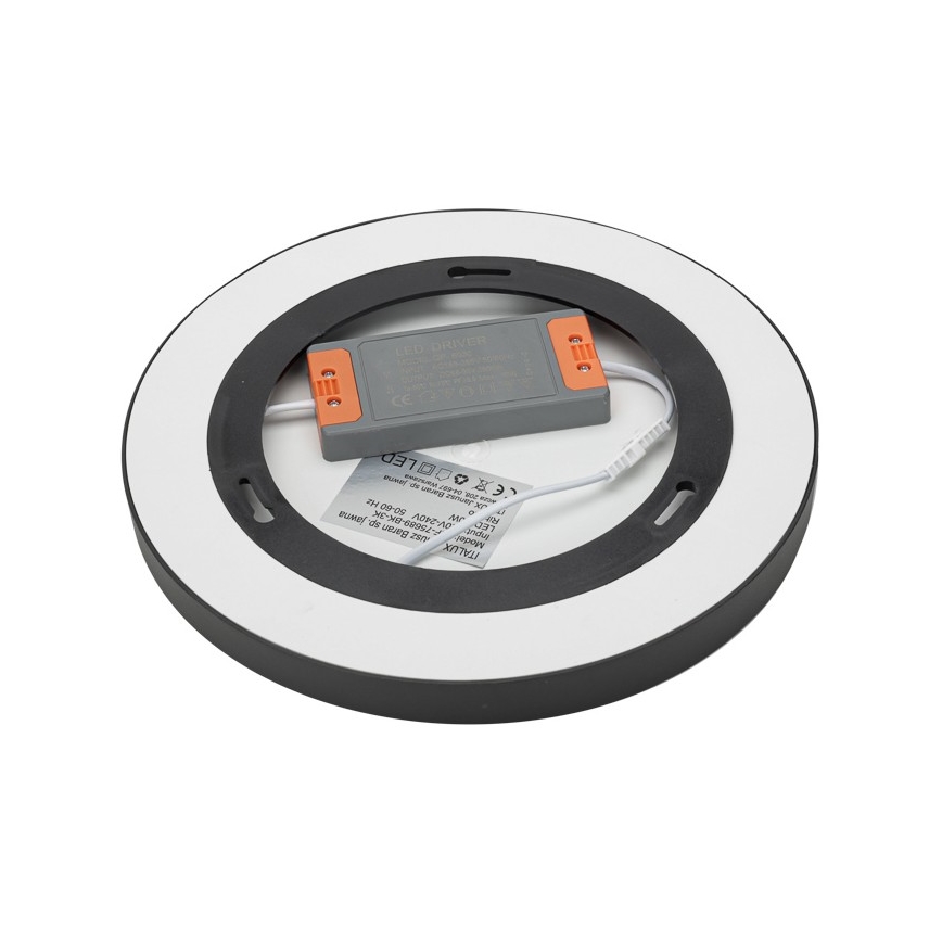 ITALUX - LED Plafondlamp RIBERIO LED/30W/230V 4000K zwart