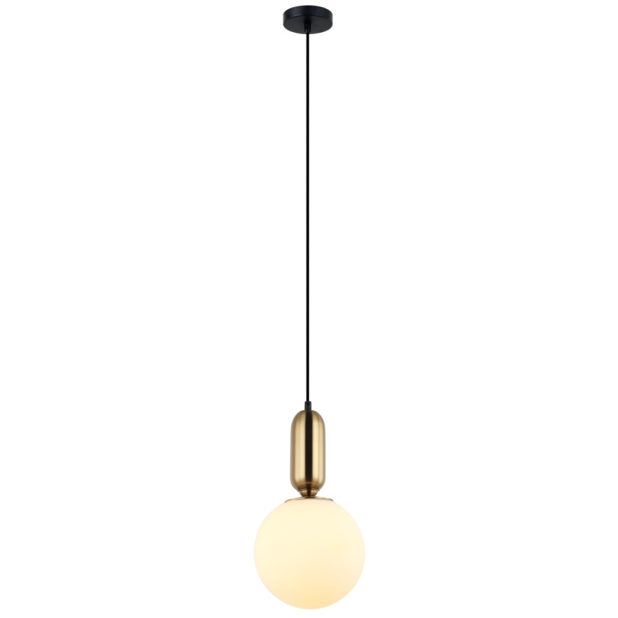 ITALUX - Hanglamp aan een koord ALDEVA 1xE27/40W/230V diameter 20 cm zwart/brons