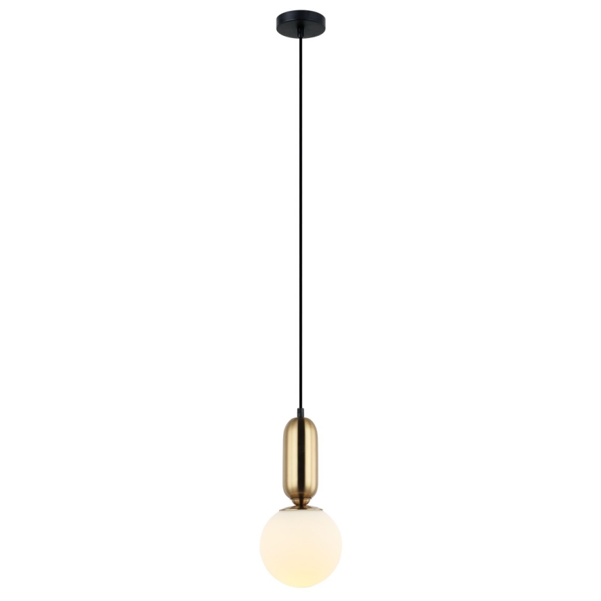 ITALUX - Hanglamp aan een koord ALDEVA 1xE27/40W/230V diameter 15 cm brons