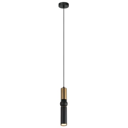 ITALUX - Hanglamp aan een koord ISIDORA 1xGU10/25W/230V zwart/brons