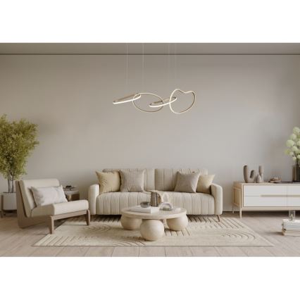 ITALUX - Suspension LED sur câble FONTE LED/60W/230V 3000/4000/6000K dorée