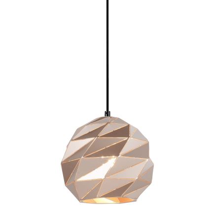 ITALUX - Suspension filaire PALERMO 1xE27/40W/230V d. 23 cm Rose doré