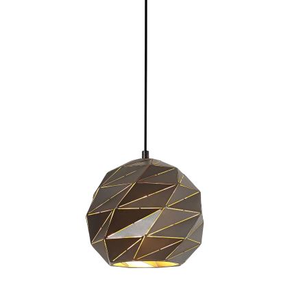 ITALUX - Hanglamp aan een koord PALERMO 1xE27/40W/230V diameter 23 cm antraciet