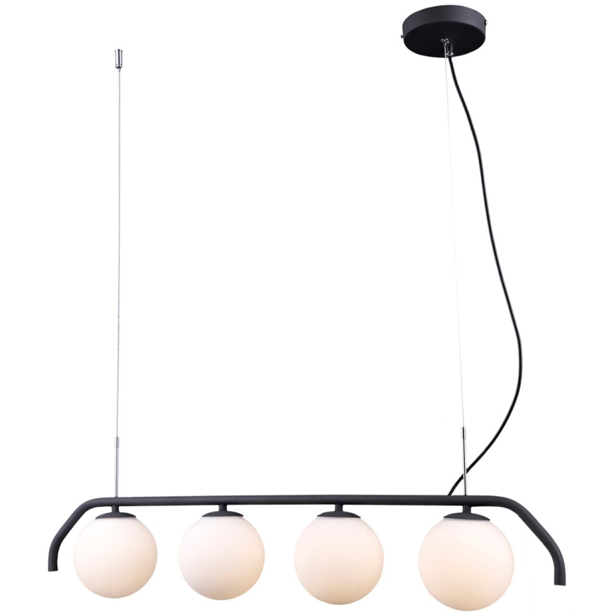ITALUX - Suspension filaire CARIMI 4xG9/5W/230V noir