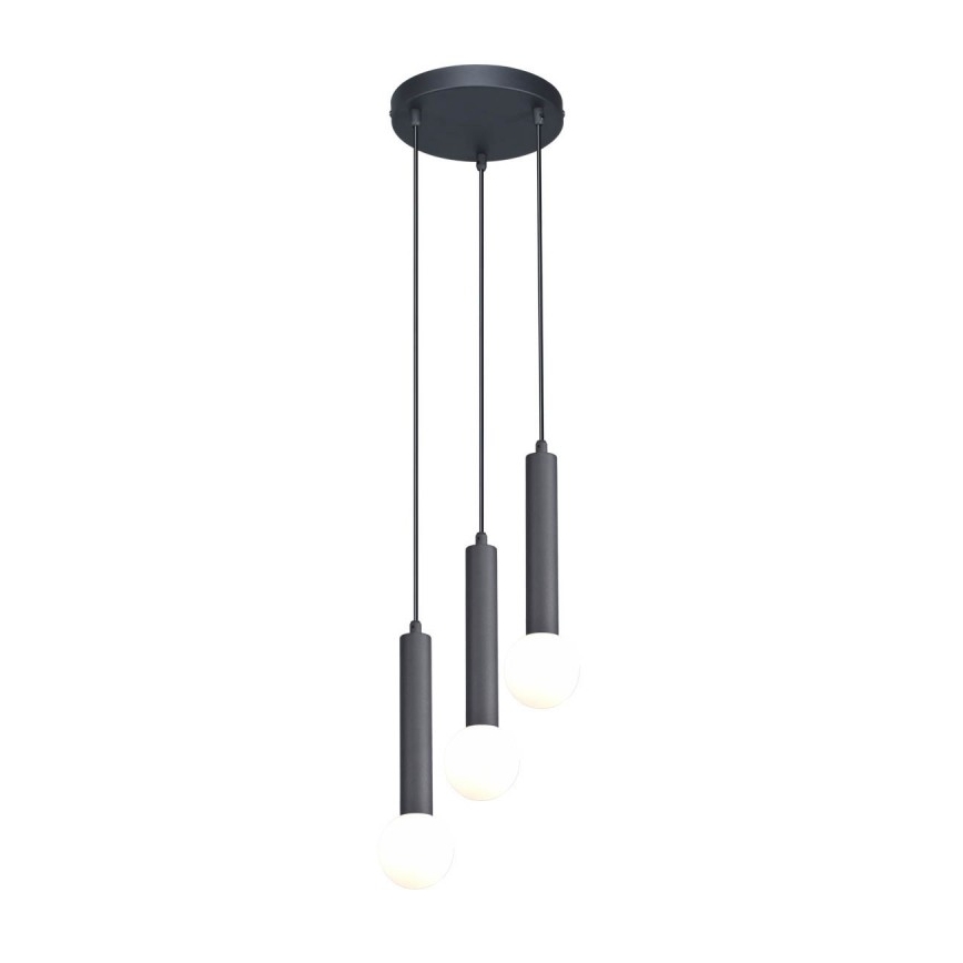 ITALUX - Hanglamp aan snoer FILANO 3xG9/5W/230V zwart