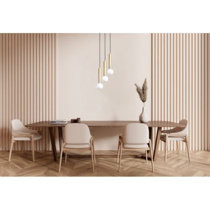 ITALUX - Suspension sur câble FILANO 3xG9/5W/230V dorée