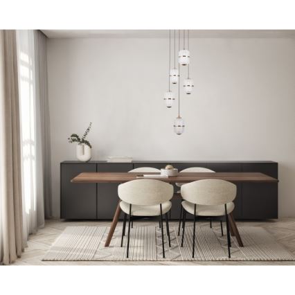 ITALUX - LED-hanglamp aan kabel ALANI 5xLED/5,6W/230V 3000K goudkleurig