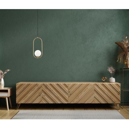 ITALUX - Hanglamp aan een koord LUPUS 1xG9/25W/230V zwart/goud