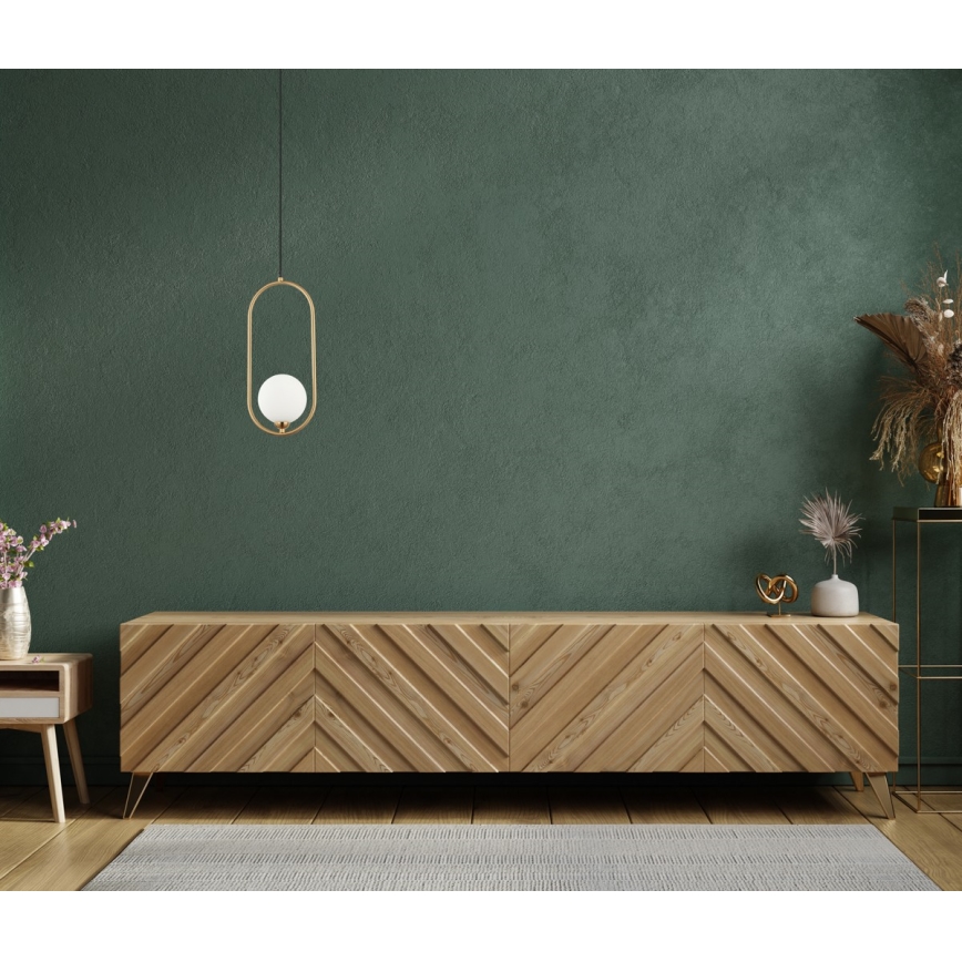 ITALUX - Hanglamp aan een koord LUPUS 1xG9/25W/230V zwart/goud