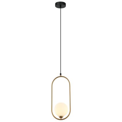 ITALUX - Hanglamp aan een koord LUPUS 1xG9/25W/230V zwart/goud