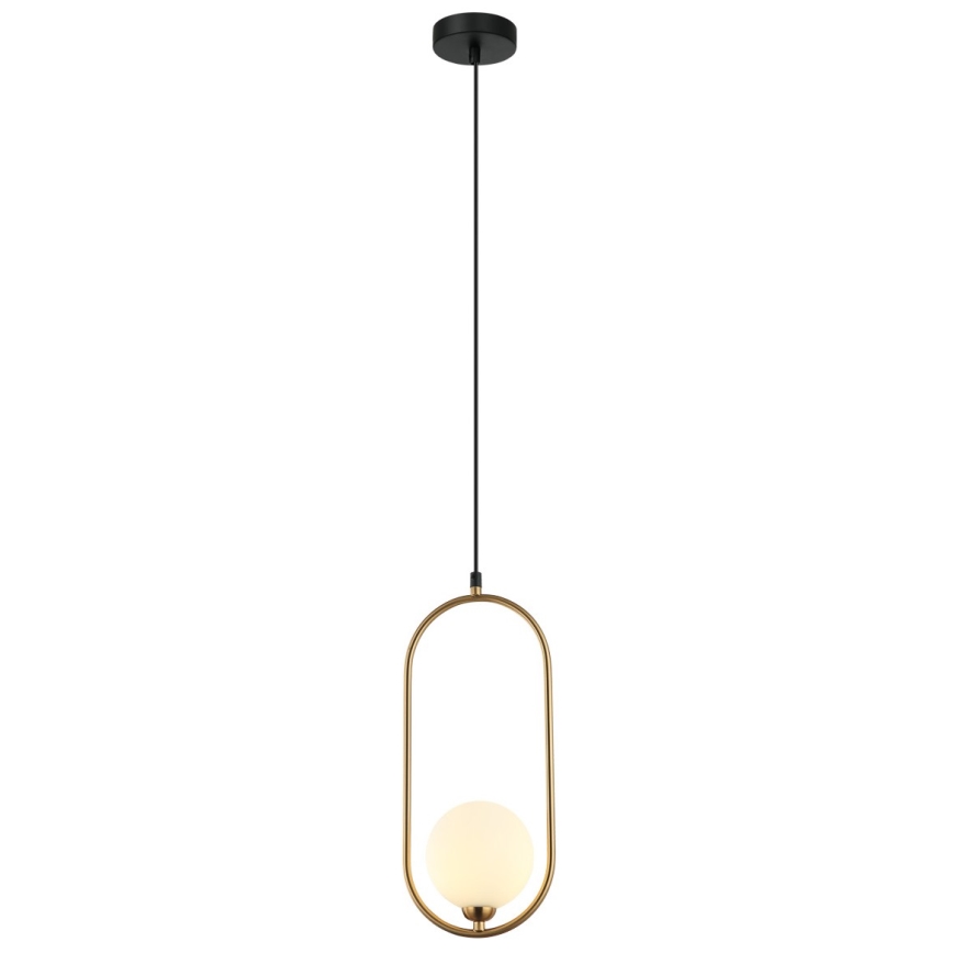 ITALUX - Hanglamp aan een koord LUPUS 1xG9/25W/230V zwart/goud
